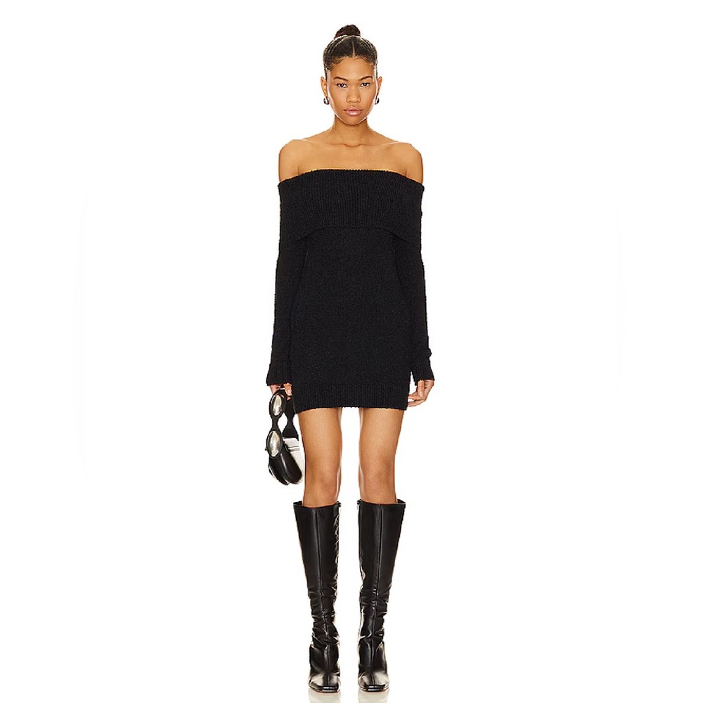 Superdown Isadore Sweater Dress (Black)